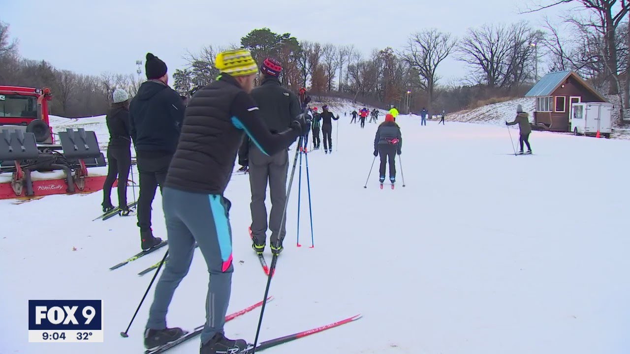 Skiers enjoy first measurable snowfall in the Twin Cities | FOX 9 KMSP