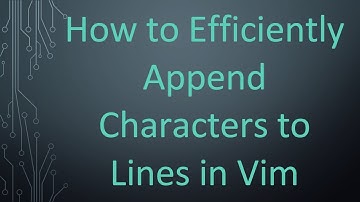 How to Efficiently Append Characters to Lines in Vim