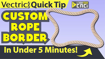 Custom 3D Rope Border in Aspire | How to - Vectric Aspire Quick Tip