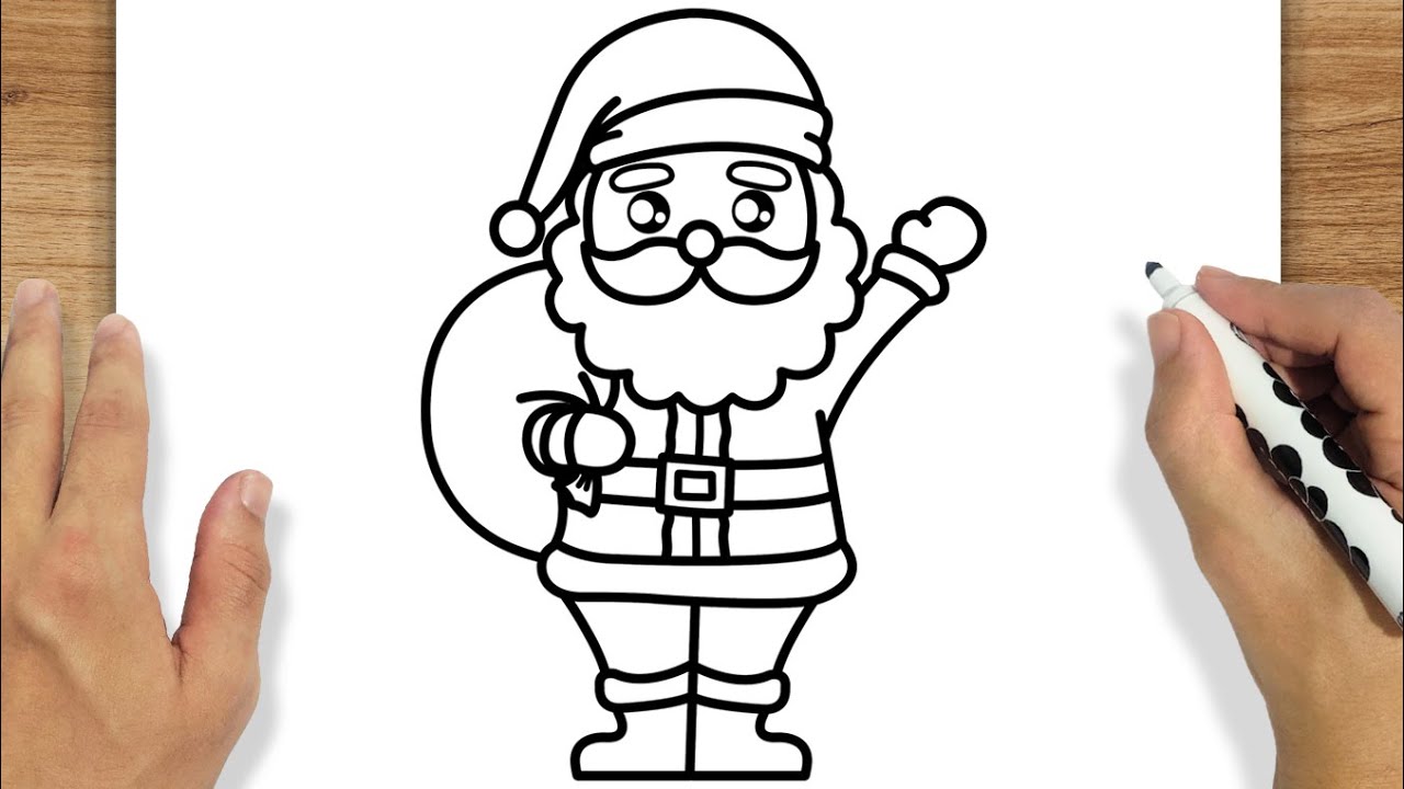 COMO DESENHAR O PAPAI NOEL KAWAII FÁCIL - YouTube