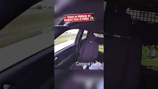Chaos on Highway as Suspect Fires at Police 😱 #shorts #short #youtubeshorts