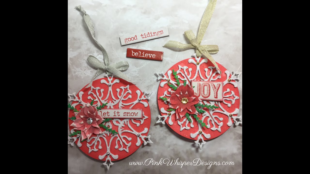 Tim Holtz Stunning Snowflake Ornaments