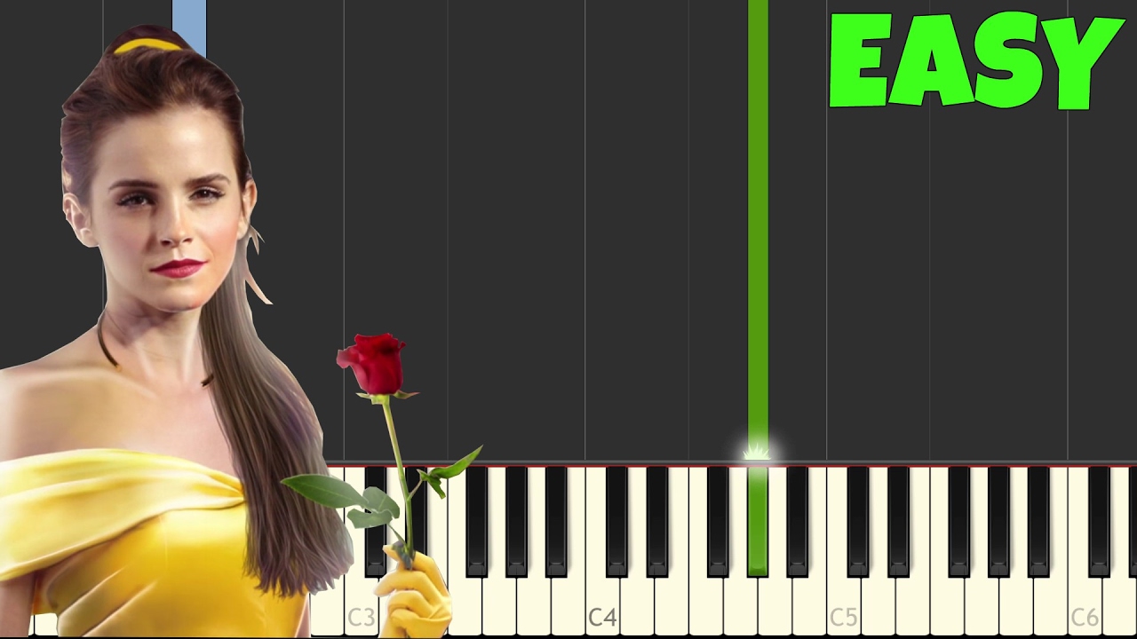 The Beauty And The Beast Easy Piano Tutorial Synthesiasheet Music - tale as old as time piano sheet music roblox how to get