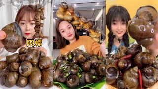 SEA SNAIL EATING 🐌 | ASMR | EATING SOUNDS | MUKBANG COMPILATION #41