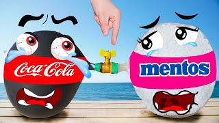 Experiment Giant Balloons Of Coca Cola And Mentos Underground Woa Doodland Doodles Life
