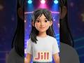 Jill Intro Special Effects 🎸🎵🎙️ J's Family TV ✨ #kids #fun #learning #viral #shorts #cute #animation