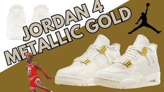 Jordan 4  |  Metallic Gold  |  Michael Jordan  |  Women's  |  IN-HAND LOOK  |  Shoe Reviews