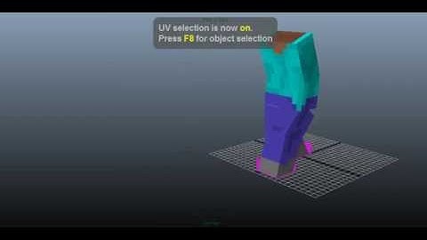 Minecraft Animation Test #1(Autodesk Maya)