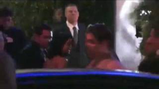 Zac Efron & Vanessa Hudgens arriving at Vanity fair Oscar Party 2010