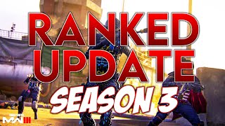 MASSIVE Season 3 Ranked Play Update! Rival & MCW Nerf, New Maps, SR Reset & More!