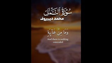 وإن ربك ليعلم ما تكن صدورهم وما يعلنون | سورة النمل | القارئ محمد ديبيروف