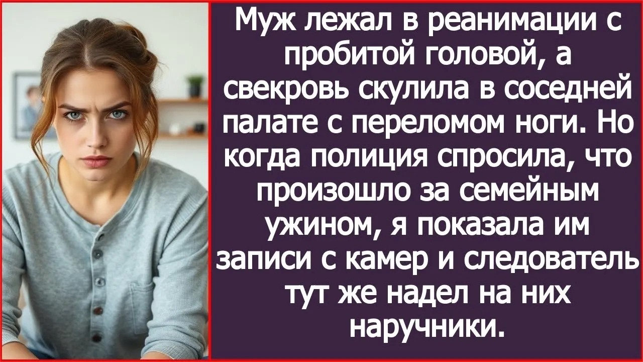 Ваш муж в реанимации, а свекровь с переломом ноги  Что произошло за ужином» — спросил следовате
