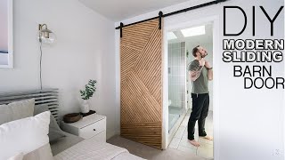 Building a Modern Sliding Barn Door