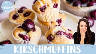 Kirschmuffins Extra Saftige Muffins Mit Kirschen Einfach Backen