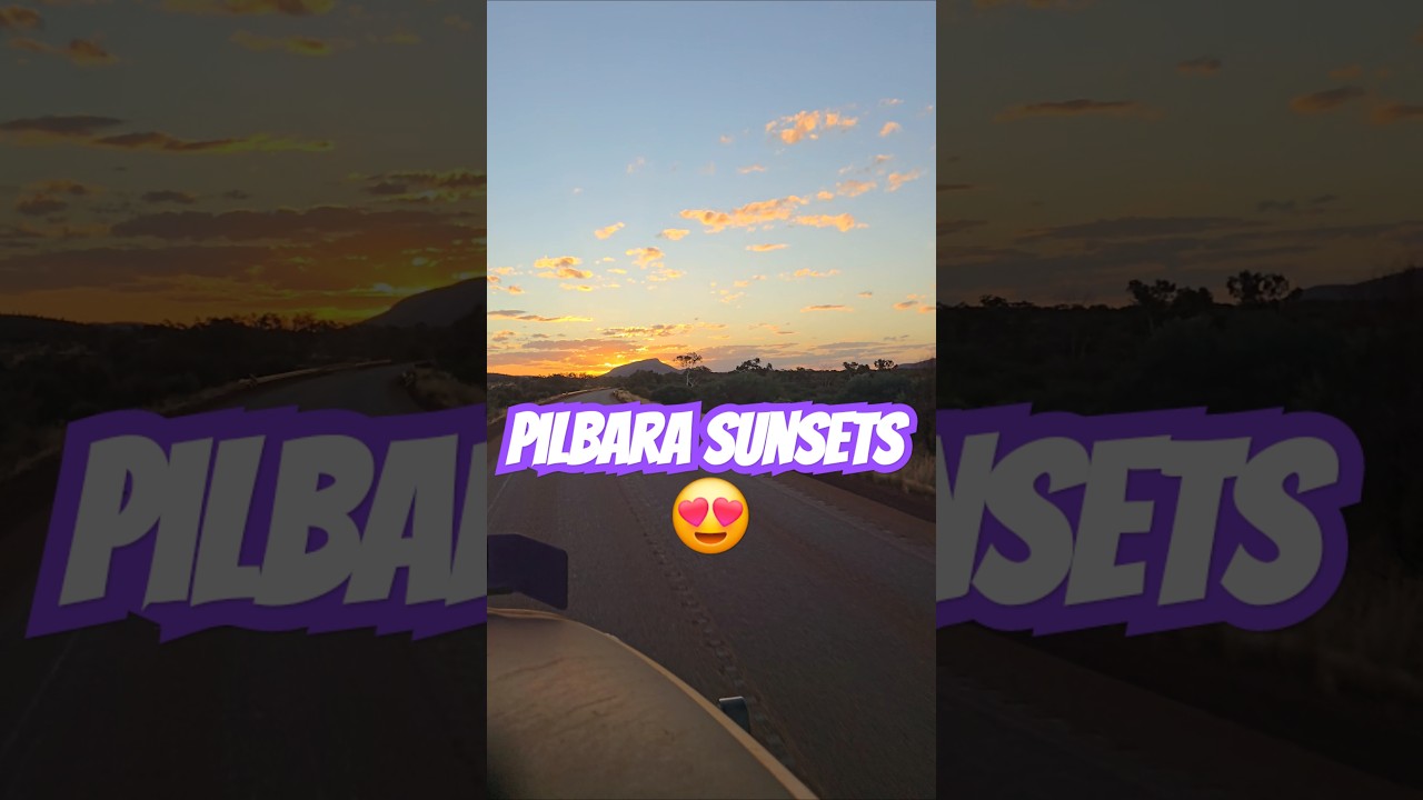 Another stunning sunset #outback #sunset #trucking #roadtrain #australia #pilbara
