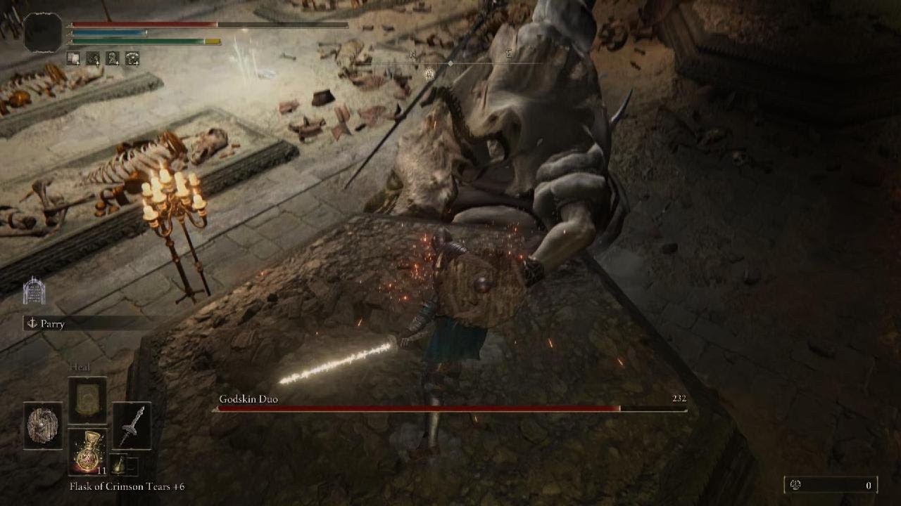 ELDEN RING Holy Damage Only Godskin Duo I nearly cried in this one