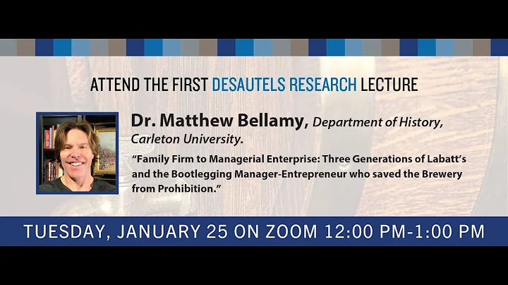 Desautels Research Lecture: Dr. Matthew Bellamy on...