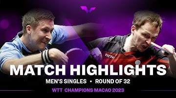 Benedikt Duda vs Mattias Falck | MS R32 | WTT Champions Macao 2023