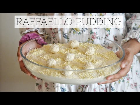 RAFFAELLO PUDDING | One of the best desserts I ever had!!! EASY dessert recipe