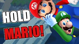 Can You Beat New Super Mario Bros U While Always Holding Mario? -Mario Challenge
