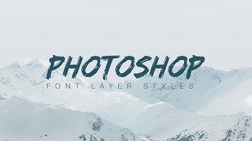 Photoshop Font Layer Styles - Part 2