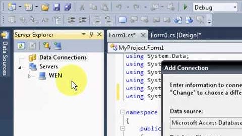 Display data from MS Access using Visual C#