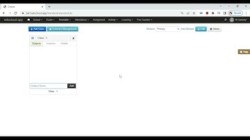 Onboarding | EduCloud Setup - How to set up Divisions, Classes?