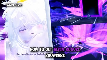 How To Get Aizen - Showcase | Sakura Stand