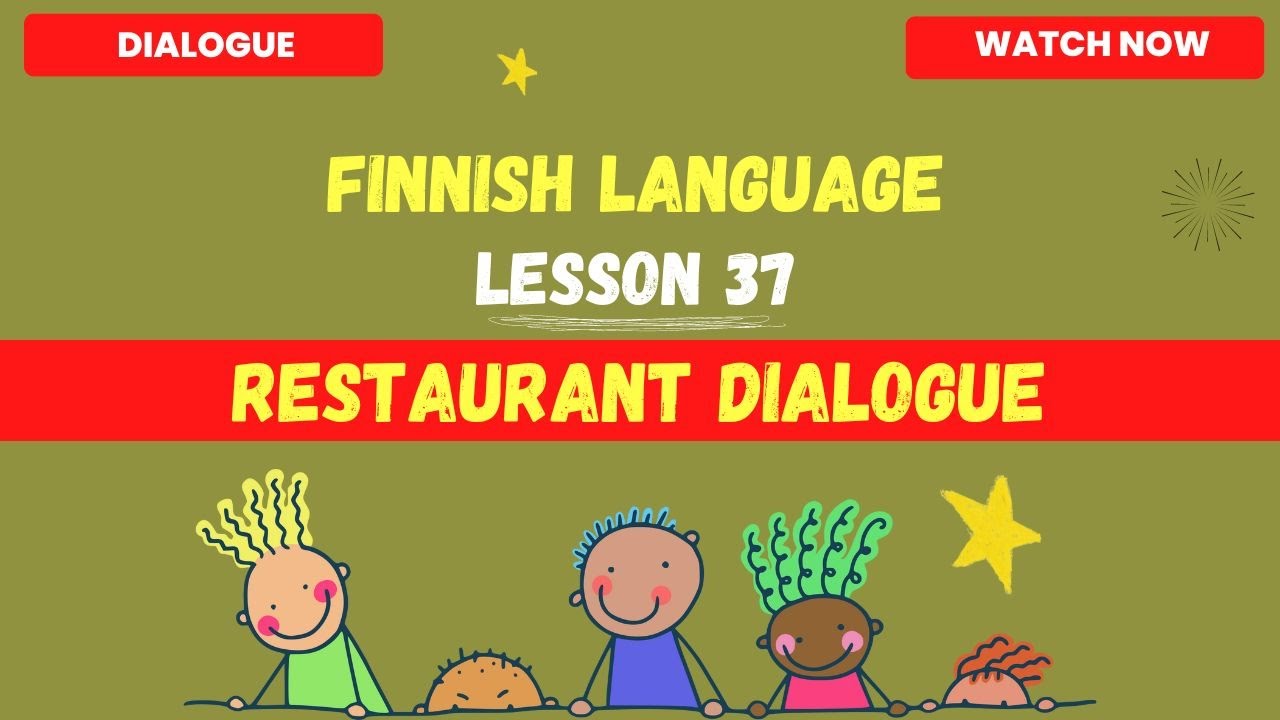 Restaurant dialogue in finnish language Finnish langauge lesson for