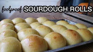 Easy Sourdough Dinner Rolls (you don’t need a mixer!)