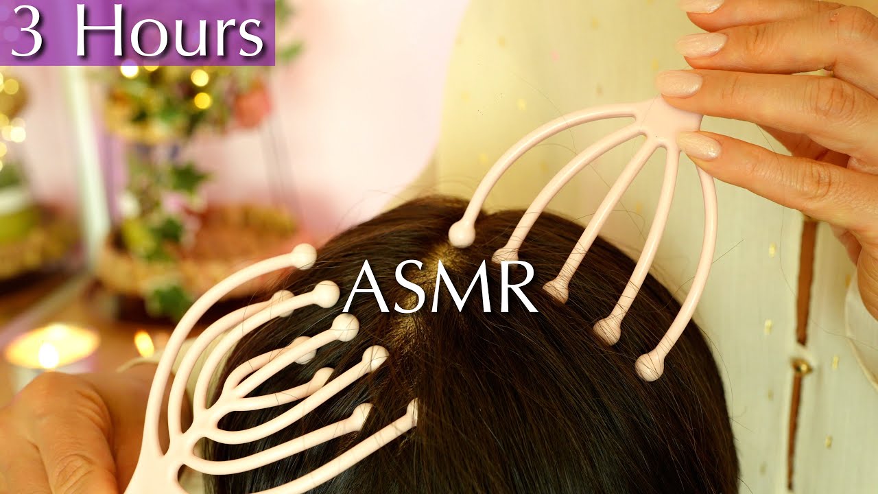 ☘️ASMR Scalp Massage☘️Slow Scalp Therapy for Peaceful Sleep😪💤 No Talking