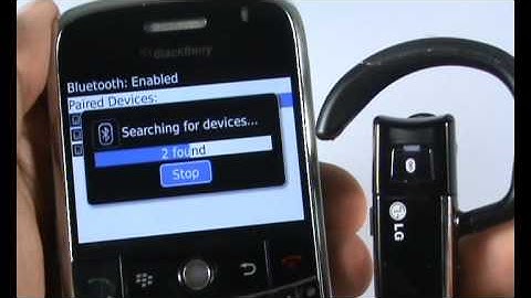 Bluetooth Tutorial ? BlackBerry Bold 9000 | The Human Manual