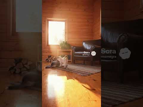 ハスキーとシャム猫/Siberian Husky and Siamese cat #cat #dog #Siberian Husky #Siamese cat