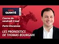 Pronostics quint pmu  100 quint du vendredi 3 mai  parisvincennes