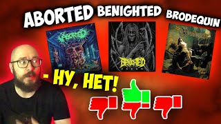 Aborted / Benighted / Brodequin /  death metal 2024 / Vault of Horrors / Ekbom / Harbinger of Woe