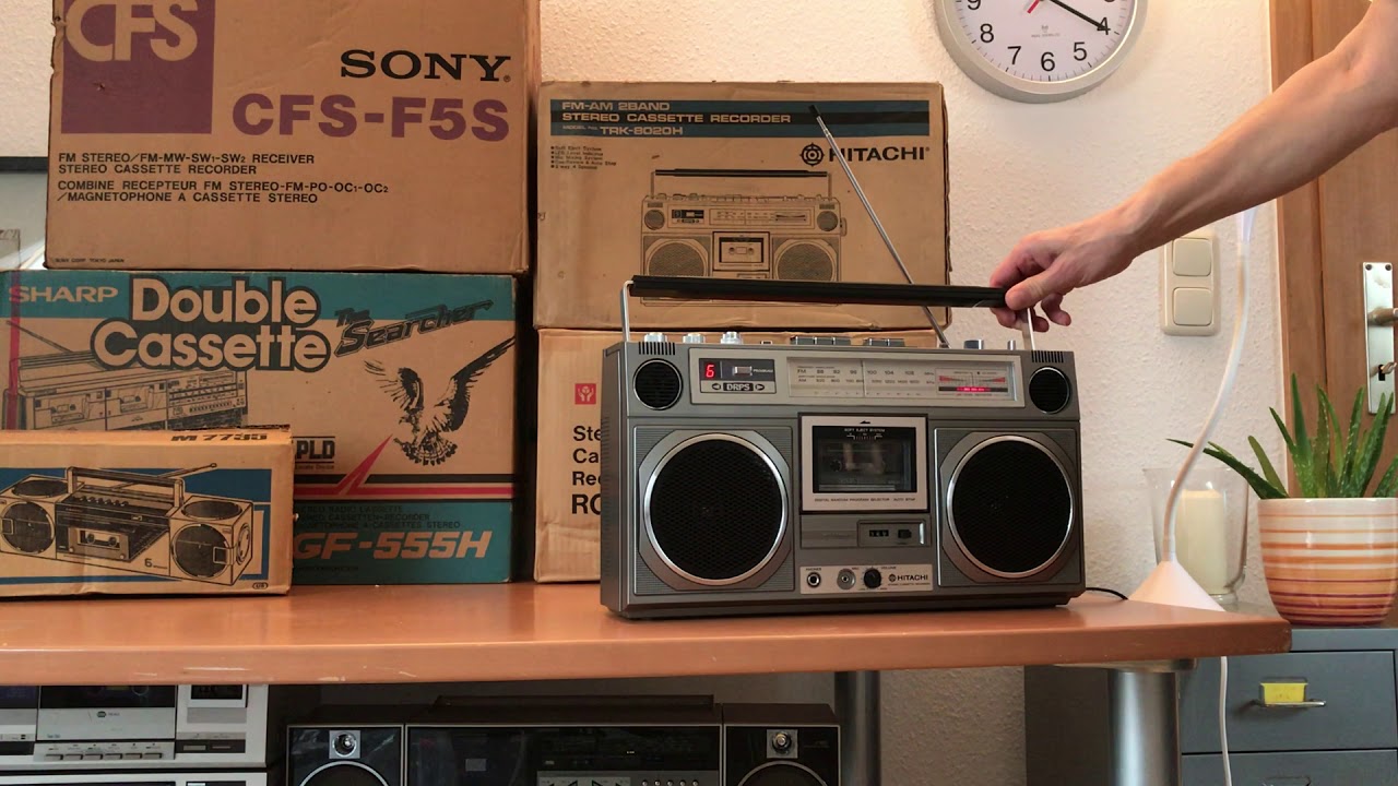HITACHI TRK8020H stereo boombox 80s by Ilja YouTube