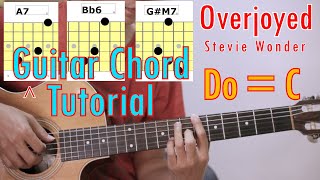 Video thumbnail of "Overjoyed - Stevie Wonder | Guitar Tutorial"
