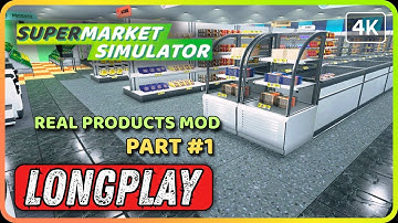 Supermarket With REAL Brands! SUPERMARKET SIMULATOR Gameplay Walkthrough Part 1 | No Commentary