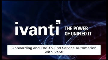 Ivanti - Onboarding