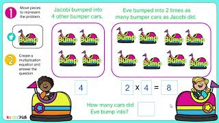 Multiplication as a Comparison: Video Instructions for Google Slides