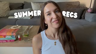 ASMR Summer Recommendations ☀️ | Food, Movies, Books & Activities (Crisp Whispers, Book Triggers)