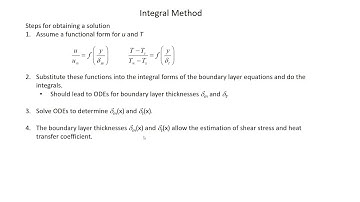Integral Method Overview