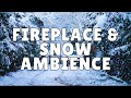 Snowstorm Sleep Sounds ❄️🔥 | Crackling Fireplace &amp; Cozy Winter Night Ambience (8 Hours)