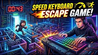 Roblox SPEED KEYBOARD ESCAPE: 99% Will Fail! 🛑 #minecraft #roblox #shorts