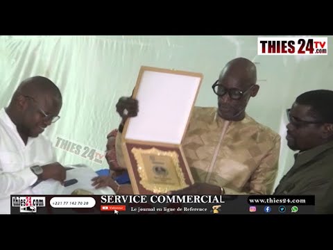 Cheikhou Guèye  alias SANEKH honoré au Ndadié cinéma à Thiès