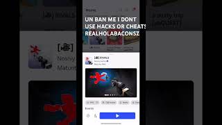 #please Please unban me I don’t use scriots or hacks #rivals #nosniy Please I don’t use any hacks