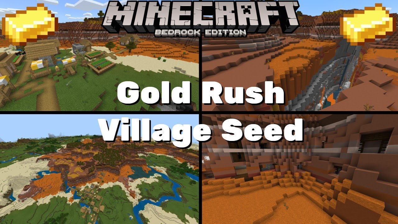 Gold Rush Village Seed Minecraft Bedrock Edition 1 14 Youtube Gold Rush Village Seed Minecraft Bedrock Edition 1 14 Youtube