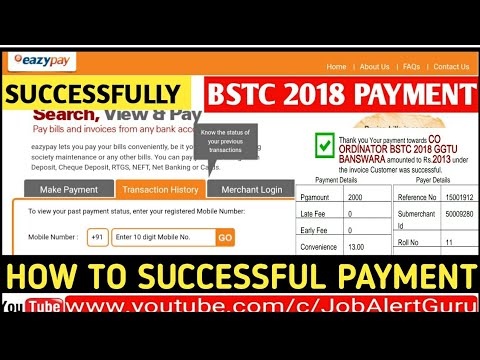 How to Payment Successfully eazypay ICICI bank / how to successful Payments BSTC 2018/ eazypay ICICI