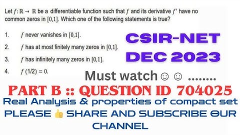 CSIR NET Mathematics December 2023 paper solution |Question id 704025 |QID 704025 @MathsLover2023