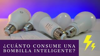¿Cuánto consume una bombilla inteligente en un año?